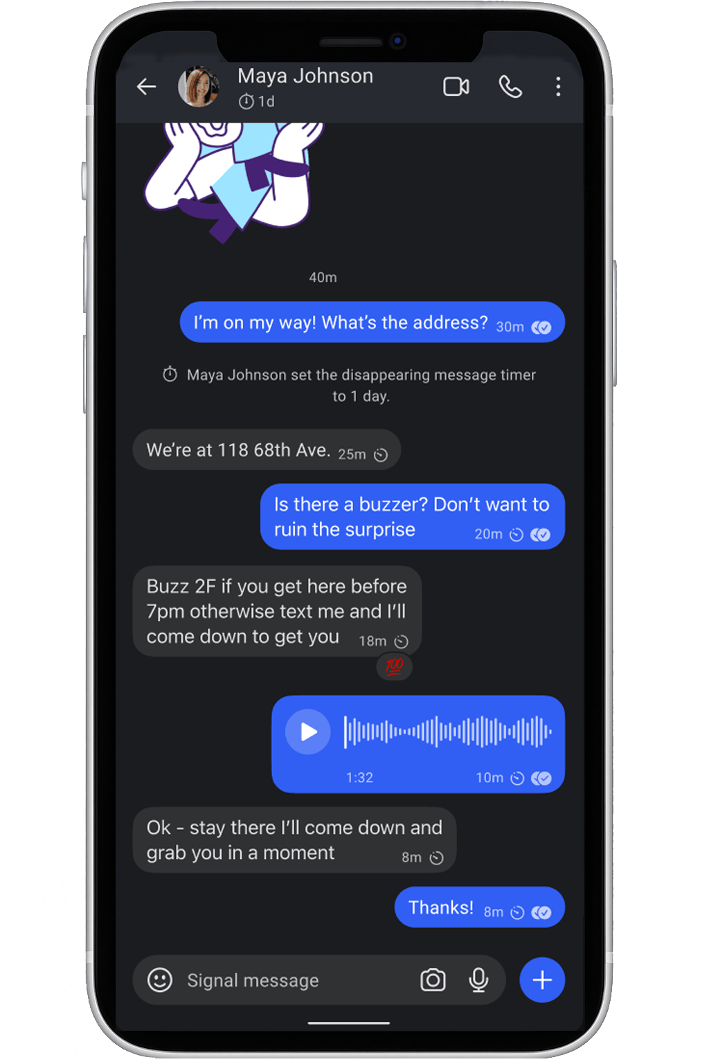 Signal App Interface